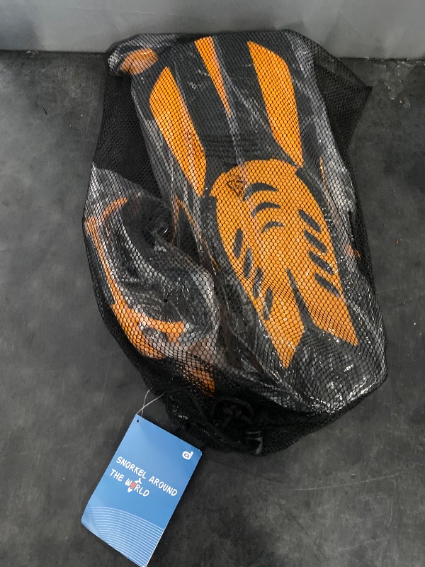 Photo 1 of Odoland Snorkel Set, Adults Snorkeling Packages with Dry Top Diving Mask, Adjustable Swim Fins, Mesh Bag, Anti-Fog Anti-Leak Snorkeling Gear for Men Women