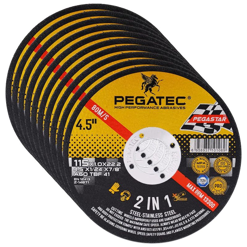 Photo 1 of Cut Off Wheels 25 Pack, Quality Thin 4 1/2 x0.04x7/8 inch Cutting Disc, Metal & Stainless Steel Aggressive Cutting Wheel for Angle Grinder, General Purpose Metal Cutting (4.5inch)