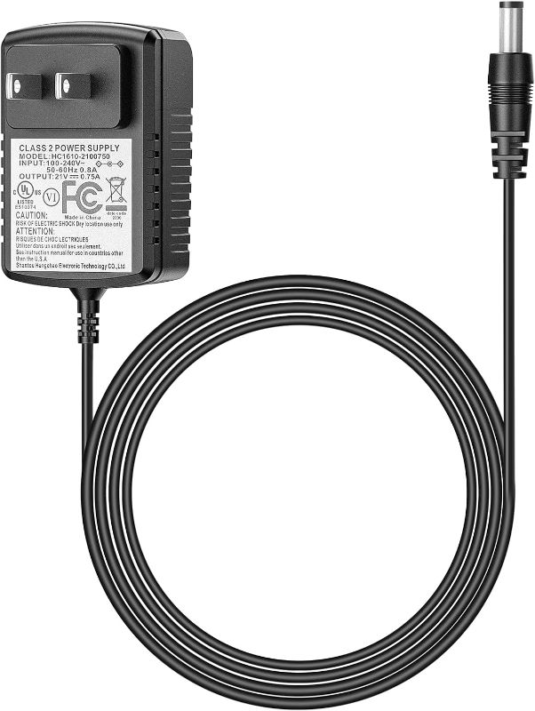 Photo 1 of Lithium Battery Charger,21V 0.75A Battery Adapter,Power Supply Adapter for Mini Chainsaw and Impact Wrench