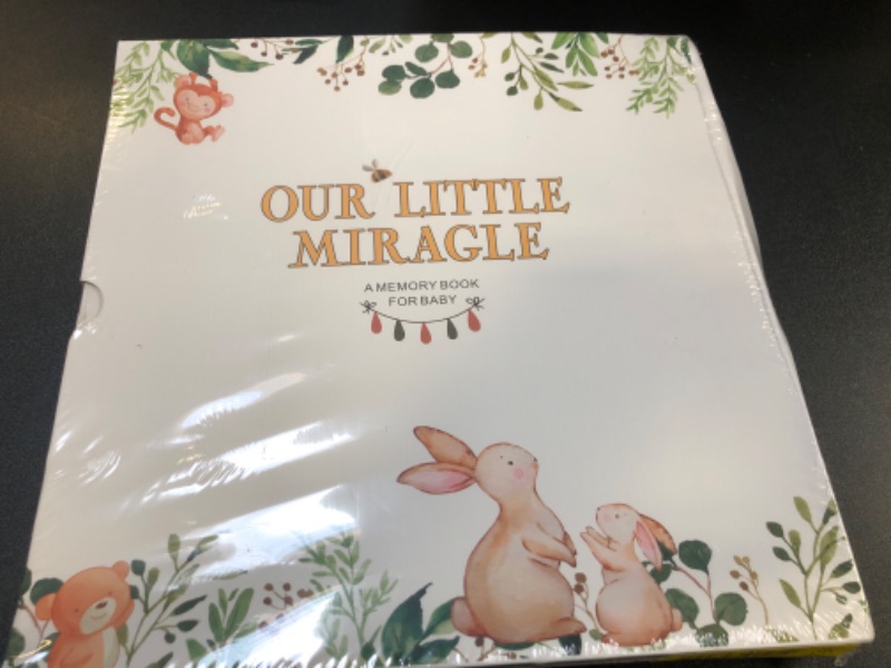 Photo 2 of Our Little Miracle Baby Memory Book,248 Pages Color, Keepsake Journal for Baby's First Five Years, Unisex Baby Scrapbook, Record Book for New Parents, Ideal Gift for Baby Shower and Welcome Party