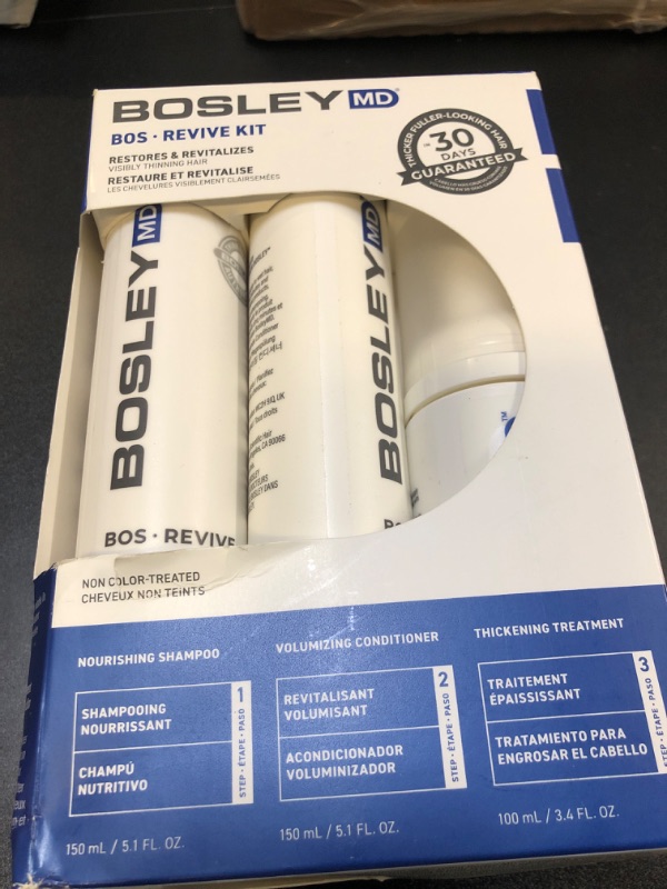 Photo 2 of BosleyMD Revive Non Color Treated Kit 3-pc. Value Set - 14 oz.