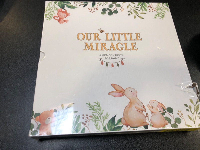 Photo 2 of Our Little Miracle Baby Memory Book,248 Pages Color, Keepsake Journal for Baby's First Five Years, Unisex Baby Scrapbook, Record Book for New Parents, Ideal Gift for Baby Shower and Welcome Party