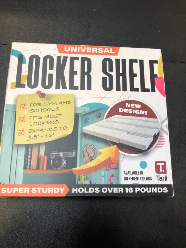 Photo 2 of Tarli Universal Expandable Locker Shelves for Schools, Gym and Colleges - Extends Up to 16 inches - Maximize Your Locker Space with Non-Slip, Heavy Duty, USA Designed, Adjustable