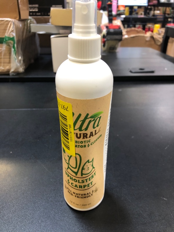 Photo 2 of ULTRA NATURAL Carpet and Upholster PROBIOTIC Odor Eliminator and Cleaner 12 OZ Spray