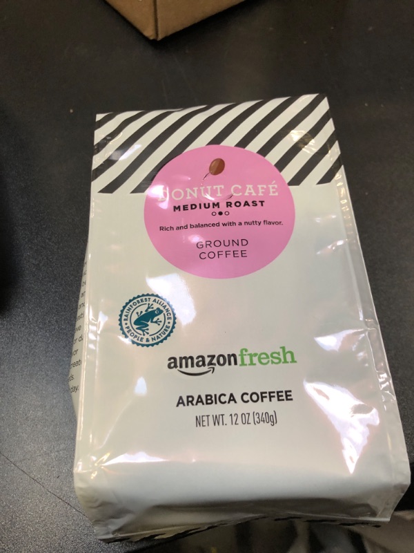 Photo 2 of AmazonFresh Donut Cafe Ground Coffee, Medium Roast, 12 Ounce