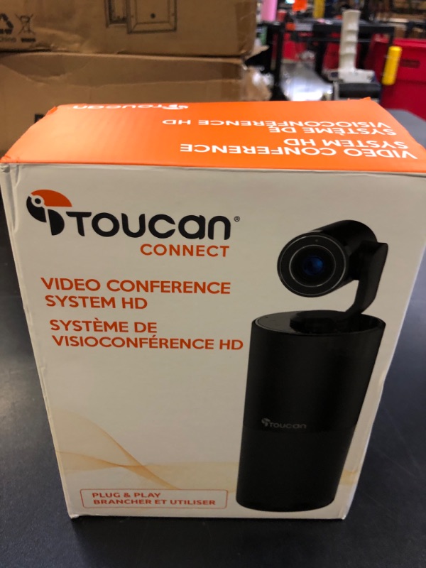 Photo 3 of TOUCAN Video Conference Camera with 4 Noise-Cancelling Mics, Speaker, Adjutable Camera, 1080p Detachable USB Webcam Plug and Play Works with Zoom, Microsoft Teams and More, for PC/Mac/Laptop