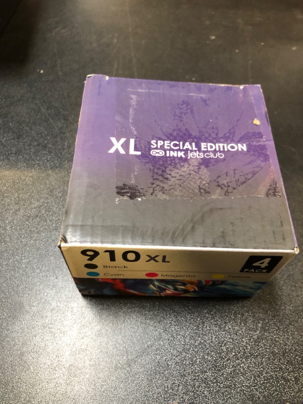 Photo 1 of Officejet Pro 8025e / 8035e Printer Ink. Compatible for HP Officejet Pro 8025e / 8035e / 8025/8035 Series. High Yield Compatible Ink for 910XL (4-Pack) Ink Cartridges. (Black Cyan Magenta Yellow)