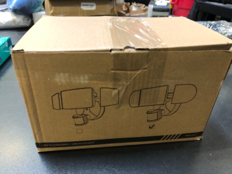 Photo 1 of iMaihom 100W Motion Sensor Outdoor Lights, 9000LM LED Security Lights Motion Sensor Light Outdoor, 3 Adjustable Heads LED Flood Light, Group Remote Control, 3 Mode IP65 Exterior Floodlight for Yard