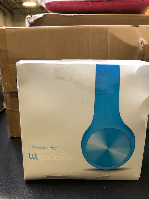 Photo 1 of New! LilGadgets Connect+ PRO Kids Premium Volume Limited Wired Headphones with SharePort and Inline Microphone for Children (Blue)
