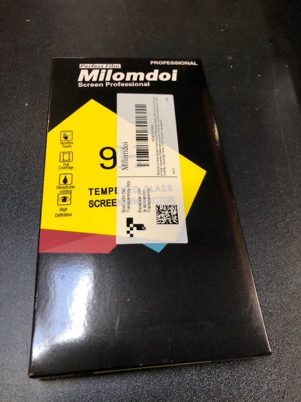 Photo 1 of Milomdoi 4 Pack Screen Protector for Samsung Galaxy S24 Plus 6.7 Inch with 4 Pack Tempered Glass Camera Lens Protector, Ultra 9H Accessories, Case Friendly, Mounting Frame, 2.5D curved, transparent