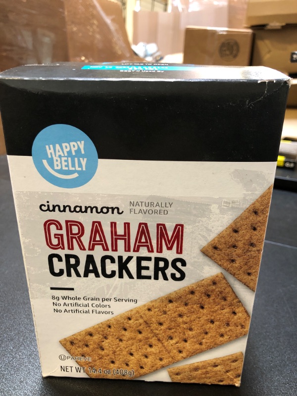 Photo 2 of Amazon Brand - Happy Belly Cinnamon Graham Crackers  EXP. 11/10/2024  2pack 