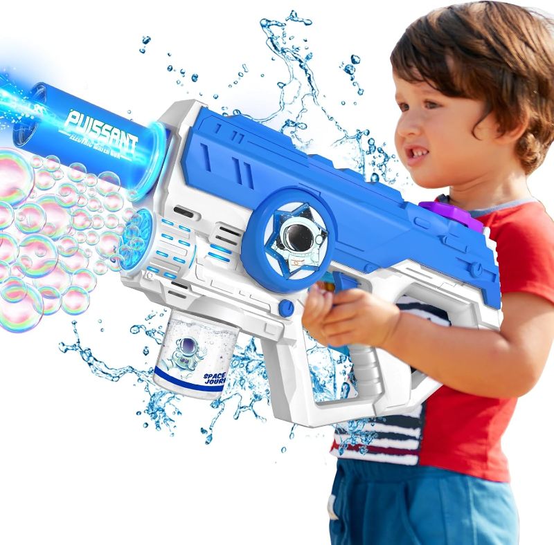 Photo 1 of 
VATOS Water Gun & Bubble Gun for Kids Ages 3 4 5 6 7 8+, Automatic 3 in 1 Electric Water Gun and Bubble Gun Toy, 500CC+ Large Capacity 32FT Long Range Rechargeable Squirt Gun Summer Outdoor Toys