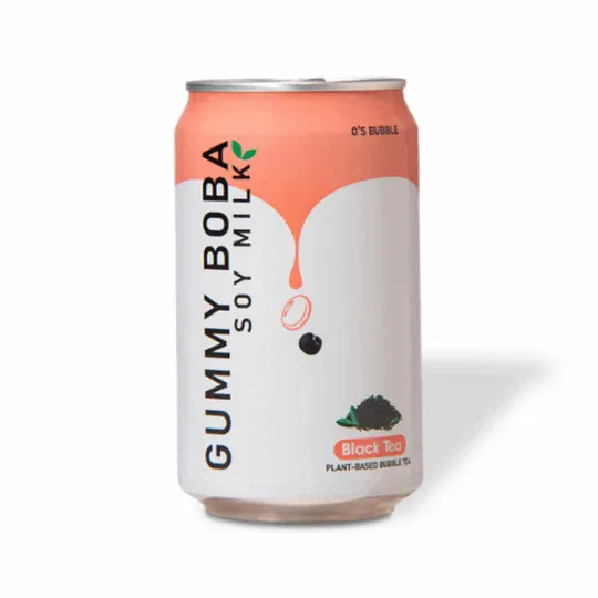 Photo 1 of Yes, this gummy boba soy milk drink is vegan-friendly! (We know, we're excited too!). This yummy dairy-free drink is made with konjac jelly pearls, soy milk, and a delicious black tea flavor. It's also preservative, GMO, and gluten-free! Simply shake the 