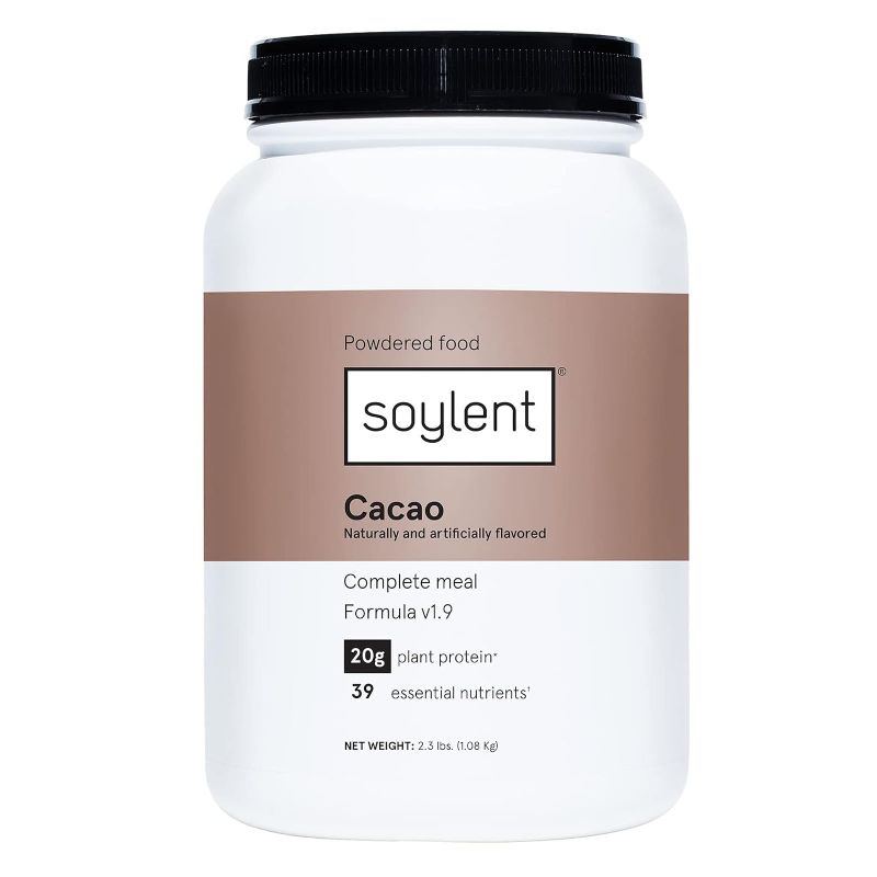 Photo 1 of 
Soylent Complete Nutrition Meal Replacement Protein Powder, Cacao - Plant Based Vegan Protein, 39 Essential Nutrients - 36.8oz