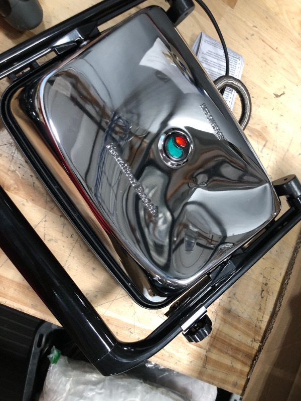 Photo 2 of ^*TOP IS DENTED BUT FUNCTIONAL**
 Panini Press Gourmet Sandwich Maker