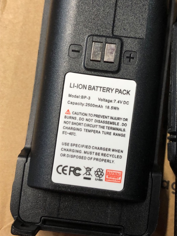 Photo 5 of ***USED - LIKELY MISSING PARTS - UNABLE TO VERIFY FUNCTIONALITY***
TIDRADIO TD-H3 GMRS Radio?Air Band and NOAA Weather Receiver & Scan Radio Rechargeable Long Range Handheld Radio 1 Pack-Black