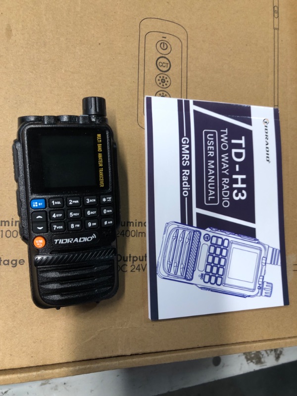 Photo 2 of ***USED - LIKELY MISSING PARTS - UNABLE TO VERIFY FUNCTIONALITY***
TIDRADIO TD-H3 GMRS Radio?Air Band and NOAA Weather Receiver & Scan Radio Rechargeable Long Range Handheld Radio 1 Pack-Black