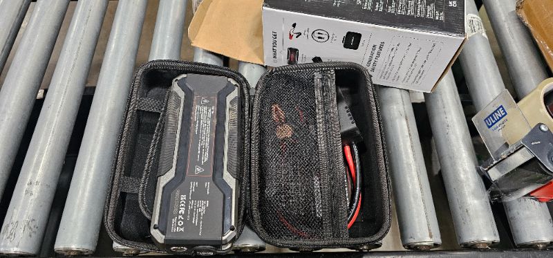 Photo 3 of AUTOGEN Car Jump Starter 6000A, Portable Battery Jumper Starter All Gas and 10.0L Diesel Engine, Jump Start Battery Pack and Jump Box with 12V DC Output and EVA Case