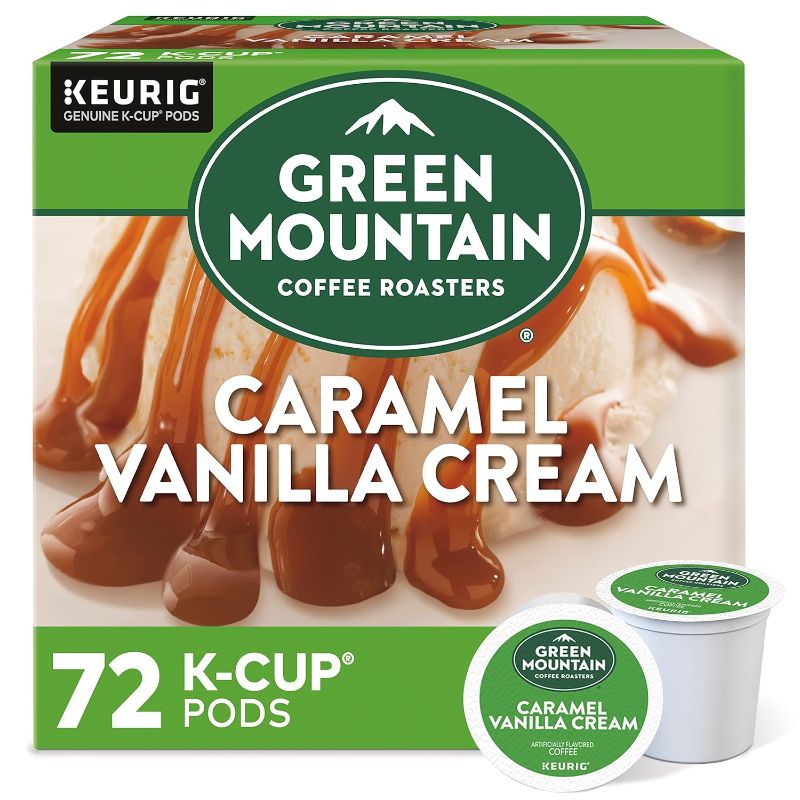 Photo 1 of 10/25**Green Mountain Coffee Roasters Caramel Vanilla Cream Keurig Single-Serve K-Cup pods, Light Roast Coffee, 72 Count (6 Packs of 12)
