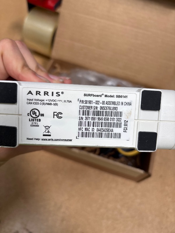 Photo 3 of **USED**
ARRIS SURFboard SB6141-RB 8x4 DOCSIS 3.0 Cable Modem (Renewed)