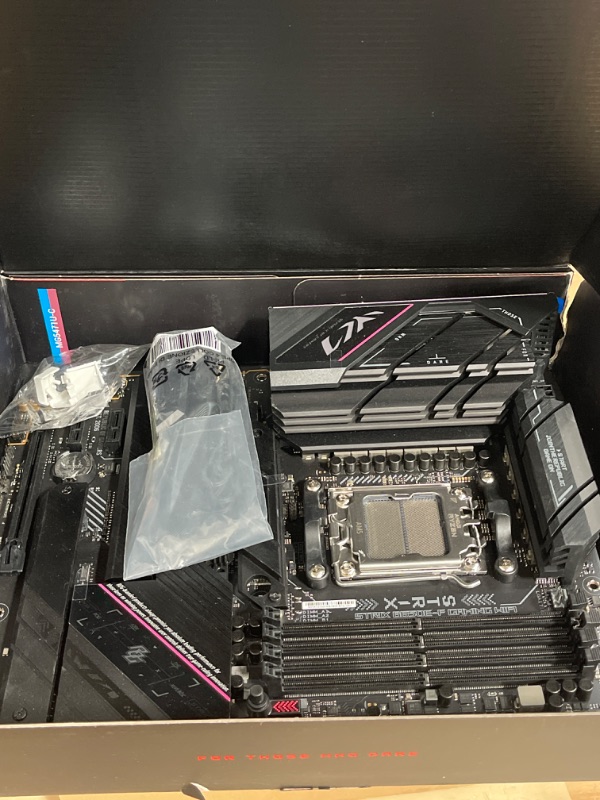 Photo 2 of ASUS ROG Strix B650E-F Gaming WiFi AM5 (LGA1718) Ryzen 7000 Gaming Motherboard(12+2 Power Stages,DDR5,3xM.2 Slots,PCIe® 5.0,WiFi 6E,2.5G LAN,USB 3.2 Gen 2x2 Type-C® Port)