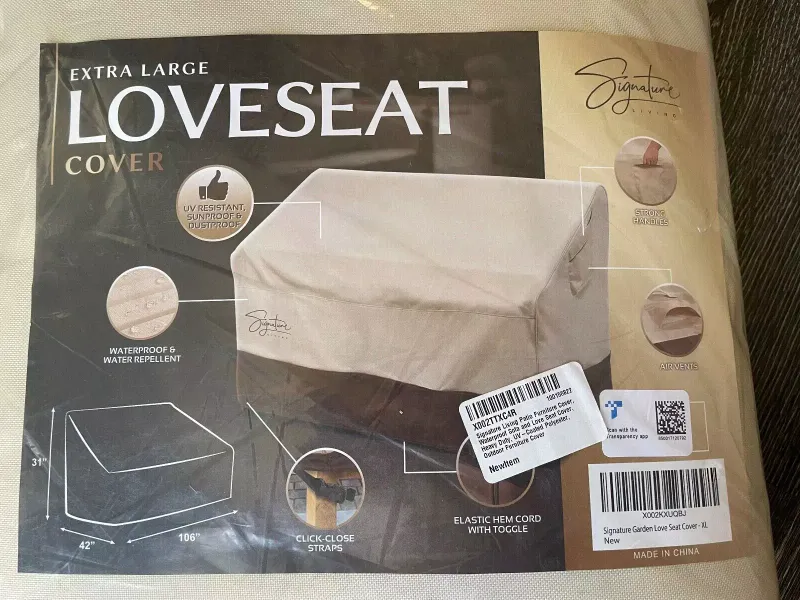 Photo 1 of 
Have one to sell?
Sell now
Similar Items
Sponsored
See all


LB International 72” Vinyl Patio Cover Set 72"x20.5" - New
New (Other)
$11.99
+ shipping
Top Rated Plus
Seller with 99.5% positive feedback


KHOMO GEAR Outdoor Couch Cover Patio Furniture Cove