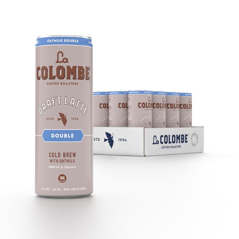 Photo 1 of 
La Colombe Coffee, Oatmilk Double Latte, 11 fl oz Cans (Pack of 12), Coffeehouse Quality Cold Brew, Specialty Grade Coffee Beans, Ready-to-Drink On-the-Go