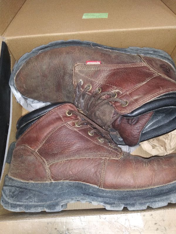 Photo 2 of **HEAVILY USED** SUREWAY Mens Waterproof Soft/Steel Toe Work Boots/Shoes for Men,Full-Grain Leather,Oil/Slip Resistant,Lightweight,Anti-Fatigue for Standing/Walking All Day Long,Soft Toe Brown,Size 11