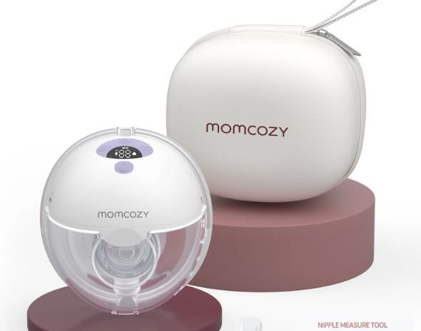 Photo 1 of (READ FULL POST) Momcozy M5 Wearable Breast Pump, Electric Breast Pump Hands Free Purple
