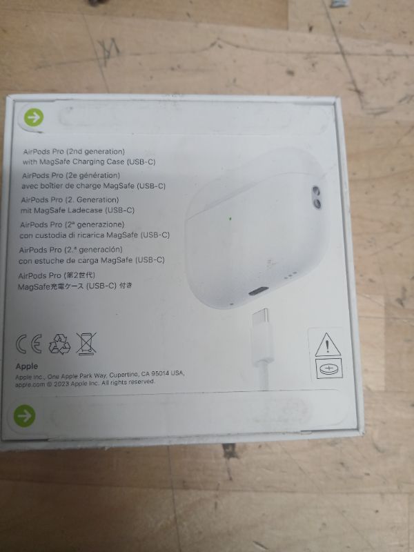 Photo 5 of Apple AirPods Pro (2nd Generation) Wireless Ear Buds with USB-C Charging-- FACTORY SEALED-----