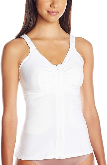 Photo 2 of Amoena Women's Hannah Post-Surgery Front Close Camisole LARGE