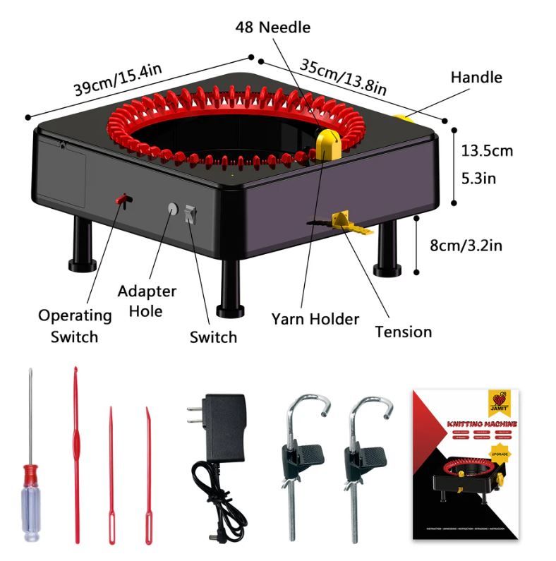 Photo 4 of (READ FULL POST) JAMIT 48 Needle Electric Knitting Machine
