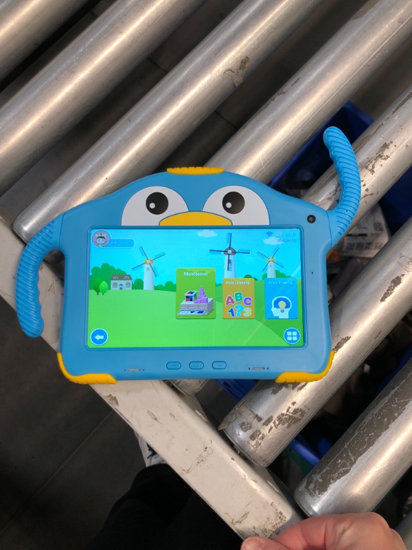 Photo 2 of (READ FULL POST) Kids Tablet 7 inch Tablet for Kids Android 10 Toddler Tablet Eye Protection Kids APP Preinstalled Learning Tablet WiFi Education Children Tablet with Dual Camera Kid-Proof Case YouTube Netflix (Blue)