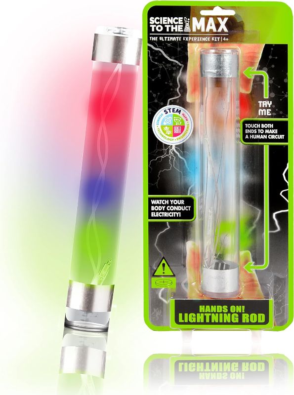 Photo 1 of 
Hands On Lightning Rod - Educational Science Toys for Boys and Girls - Learn Science of Electricity and Circuits - Human Electricity Conductor