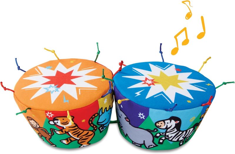 Photo 1 of 
Melissa & Doug K's Kids Bongo Drums Soft Musical Instrument, Multicolor, 1 EA