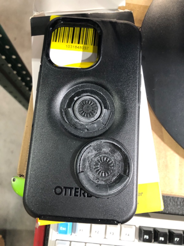 Photo 2 of (READ FULL POST) OtterBox iPhone 13 Pro Otter + Pop Symmetry Series Case - BLACK, integrated PopSockets PopGrip, slim, pocket-friendly, raised edges protect camera & screen