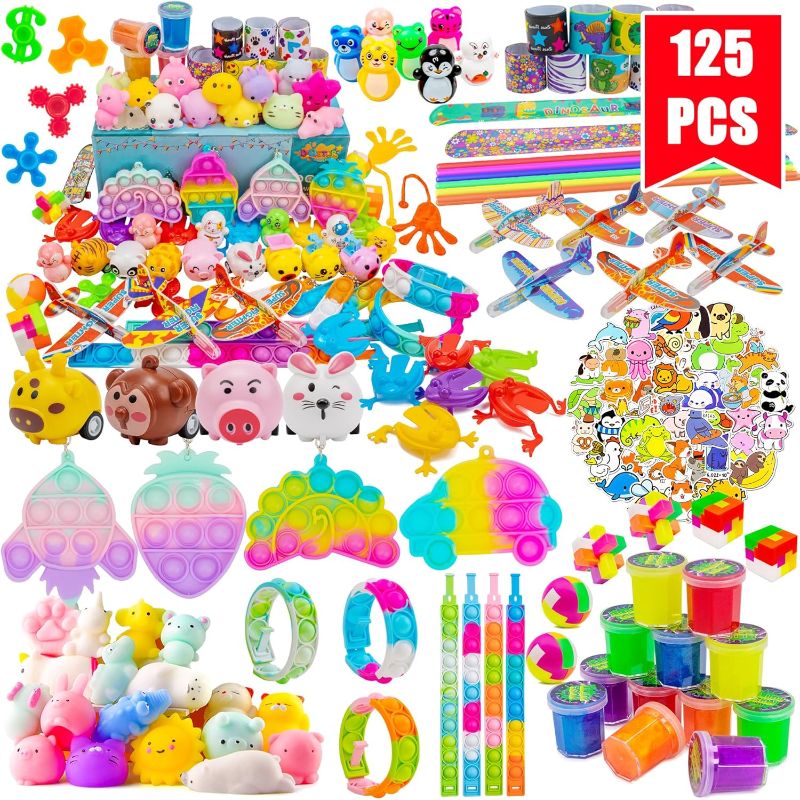 Photo 1 of 80Pcs Party Favors for Kids 4-8, Kawaii Squishies Mochi Squishy Toy Bulk Fidget Sensory Toys Birthday Gifts for Boys Girls Goodie Bag Christmas Stocking Stuffers Treasure Box Classroom Prizes