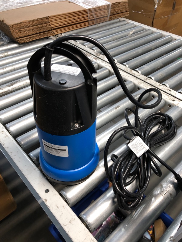 Photo 2 of (READ FULL POST) FOTING Sump Pump 1HP 3960 GPH for Clean/Dirty Water Use, Thermoplastic Submersible Water Pump Utility Electric Portable Transfer Pump for Swimming Pool Garden Pond Basement Window Wells with 25ft Cord