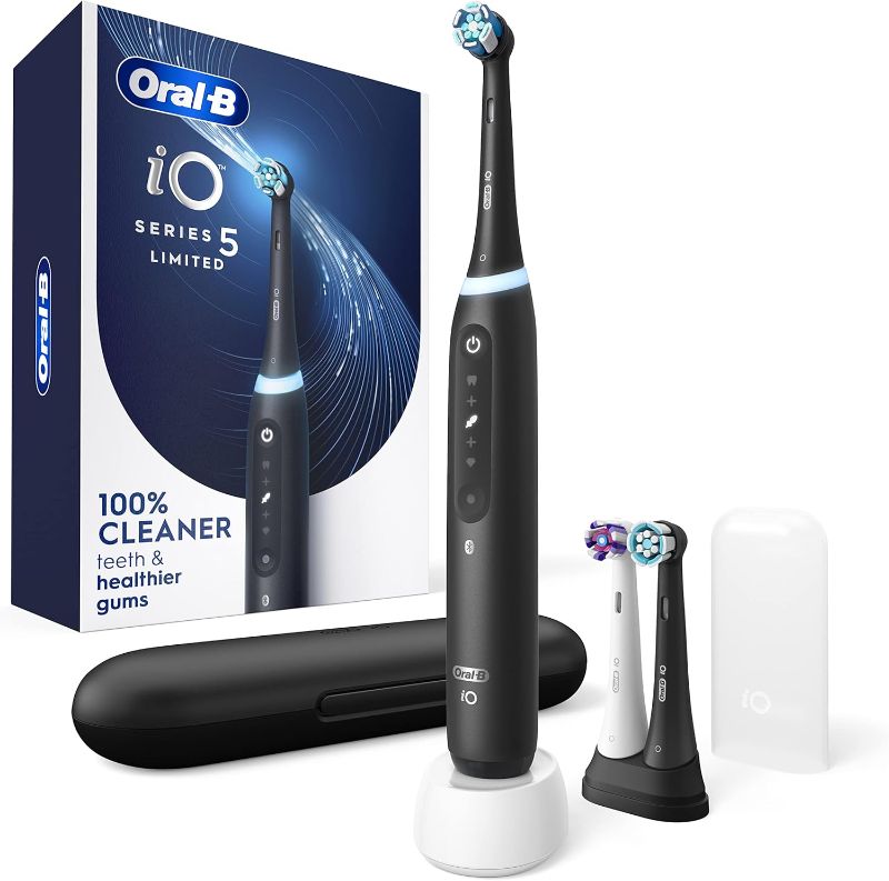 Photo 1 of (READ FULL POST) Oral-B iO Series 7 Electric Toothbrush with 1 Replacement Brush Head, Black Onyx, 3 Count (Pack of 1)