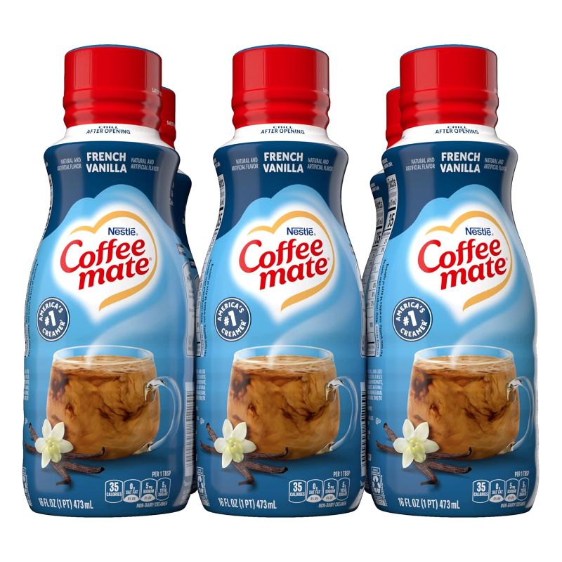 Photo 1 of 
6 pack Coffee mate French Vanilla Flavored Liquid Coffee Creamer