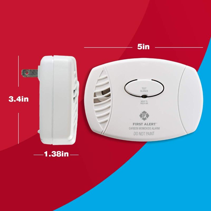 Photo 3 of (READ FULL POST) First Alert CO605 Plug-In Carbon Monoxide Detector with Battery Backup , White
