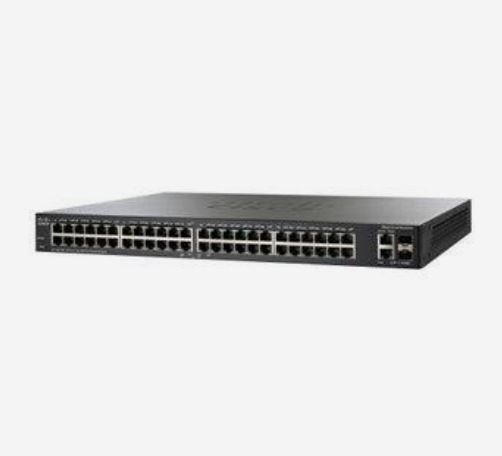 Photo 1 of (READ FULL POST) CISCO SF200-48 48-Ports 10/100Mbps Ethernet 2 x Gigabit SFP Port Rack-mountable Ethernet Switch
