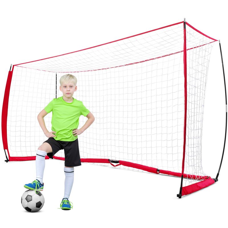 Photo 1 of  Soccer Goal Net 12 x 6 ft Quickly Install Portable Soccer Goals for Kids/Adults