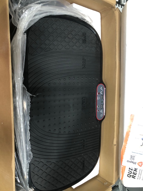 Photo 3 of ***USED - DOESN'T POWER ON - UNABLE TO TROUBLESHOOT - LIKELY MISSING PARTS***
LifePro Waver Vibration Plate Exercise Machine - Whole Body Workout Vibration Fitness Platform w/Loop Bands - Home Training Equipment for Weight Loss and Toning