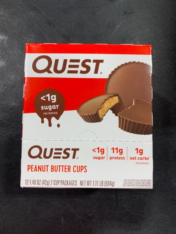 Photo 2 of Quest Nutrition - PEANUT BUTTER CUPS exp date 12/02/2024