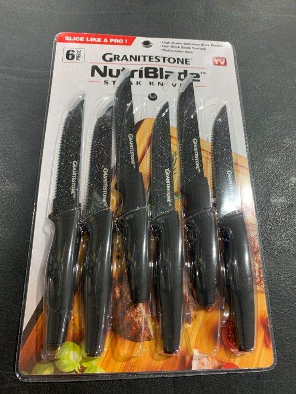 Photo 2 of Granitestone Nutriblade 6-pc. Steak Knife Set