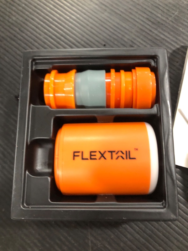 Photo 2 of FLEXTAILGEAR Portable Air Pump, 4kPa Battery Powered, Includes 5 Nozzles, for Inflatables, Camping Lantern, Tiny Pump, Sleeping Pads, Pool Floats, Swimming Rings