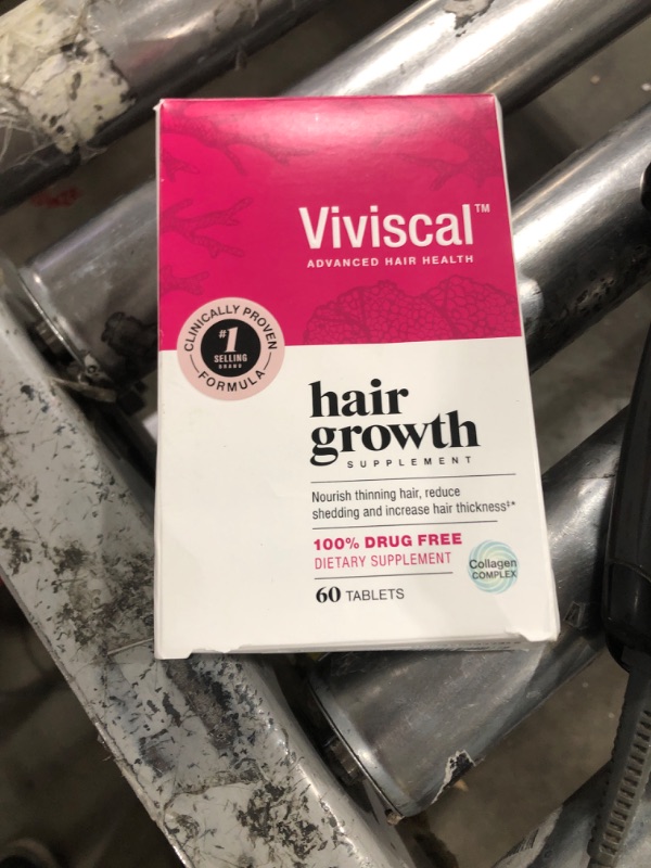 Photo 2 of Viviscal Hair Growth Supplements for Women to Grow Thicker, Fuller Hair, Clinically Proven with Proprietary Collagen Complex, 60 Count (Pack of 1), 1 Month Supply1031862954
