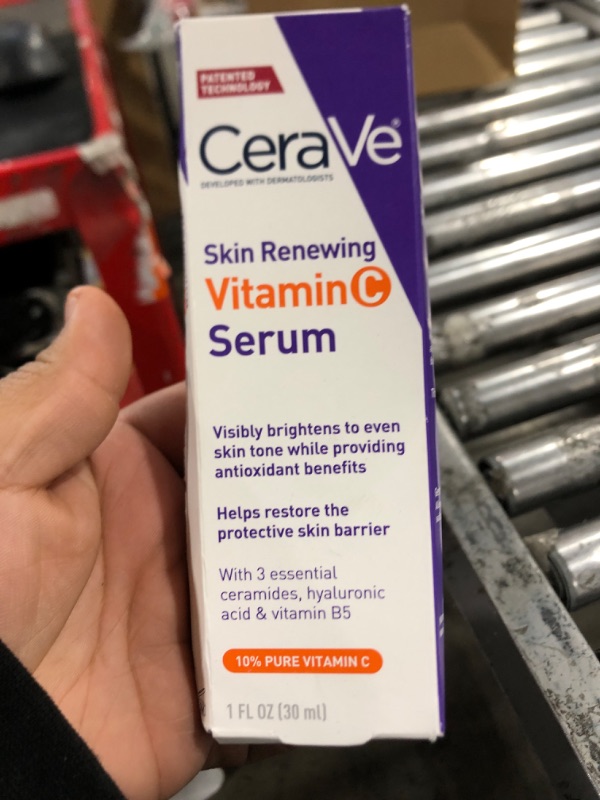 Photo 2 of CeraVe Vitamin C Serum with Hyaluronic Acid | Skin Brightening Serum for Face with 10% Pure Vitamin C | Fragrance Free | 1 Fl. Oz