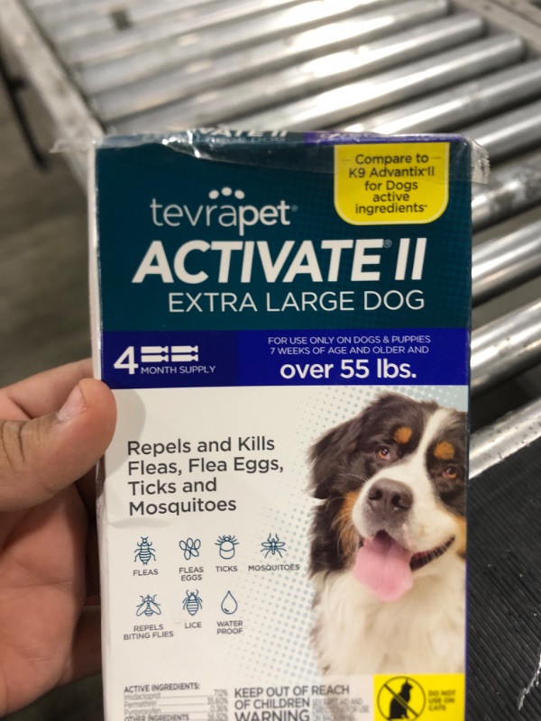 Photo 2 of Activate II Flea and Tick Prevention for Dogs | 4 Count | Extra Large Dogs 55+ lbs | Topical Drops | 4 Months Flea Treatment